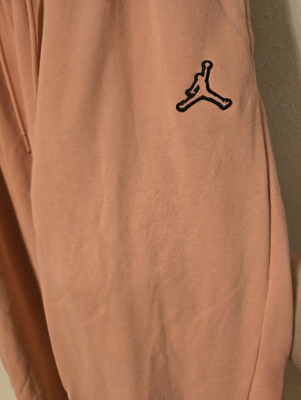 Nike Jordan Women's Essentials Fleece Sweatpants Loose Fit Pink L - Faint Spots - Picture 5 of 9